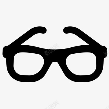 复古眼镜创业公司图标图标