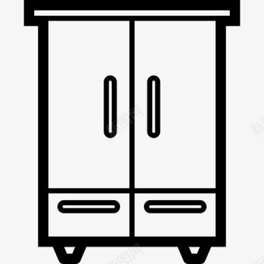衣柜衣服家具图标图标