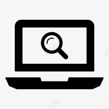笔记本电脑电脑搜索引擎优化图标图标