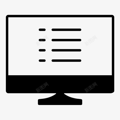 计算机菜单计算机数据计算机屏幕图标svg_新图网 https://ixintu.com 计算机屏幕 计算机数据 计算机菜单