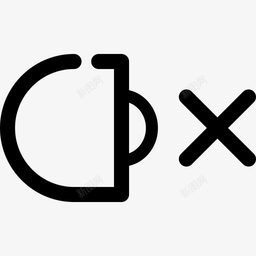 声音关闭线用户界面线性图标svg_新图网 https://ixintu.com 声音关闭 线性 线用户界面