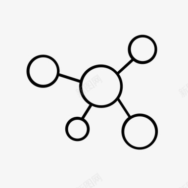 联网连接线路图标图标