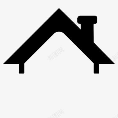 房屋建筑烟囱图标图标