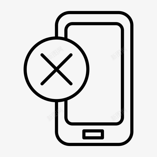 取消移动关闭移动应用移动电话图标svg_新图网 https://ixintu.com 关闭移动应用 删除移动 取消移动 移动技术 移动电话