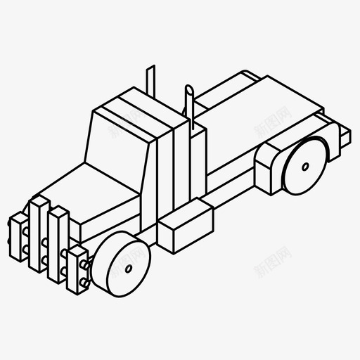 卡车卡米恩游戏图标svg_新图网 https://ixintu.com 卡米恩 卡车 木制玩具 游戏 玩具卡车 运输