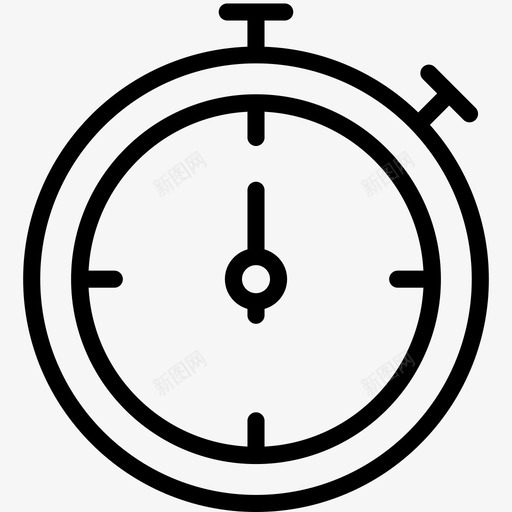 秒表时钟计数器图标svg_新图网 https://ixintu.com 体育奖励 分钟 时钟 秒表 计数器