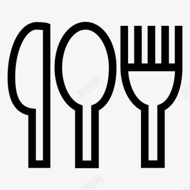 餐具吃的食物图标图标
