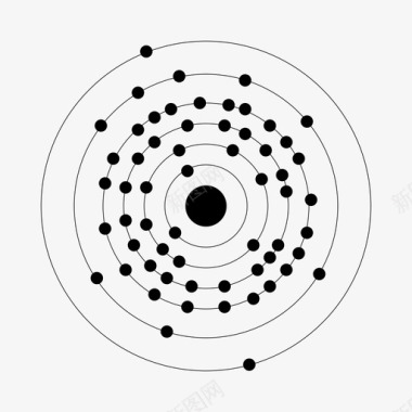 060钕钕原子金属图标图标