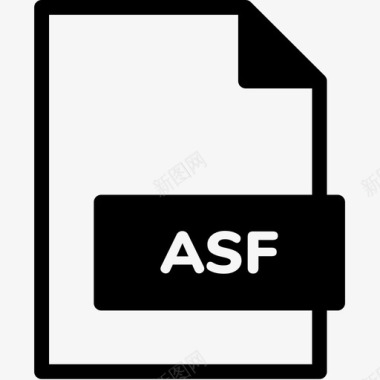 asf文件扩展名格式图标图标