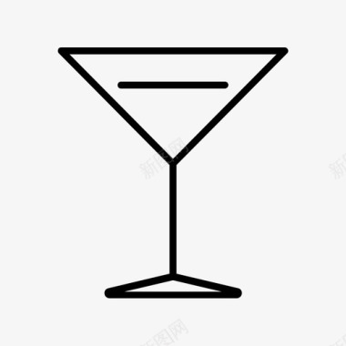 鸡尾酒杯酒吧饮料图标图标