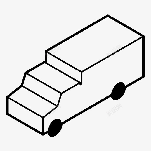 卡车汽车驾驶图标svg_新图网 https://ixintu.com 卡车 旅行 汽车 简单车辆 车辆 运输 驾驶