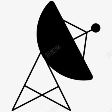 卫星天线网络无线电图标图标