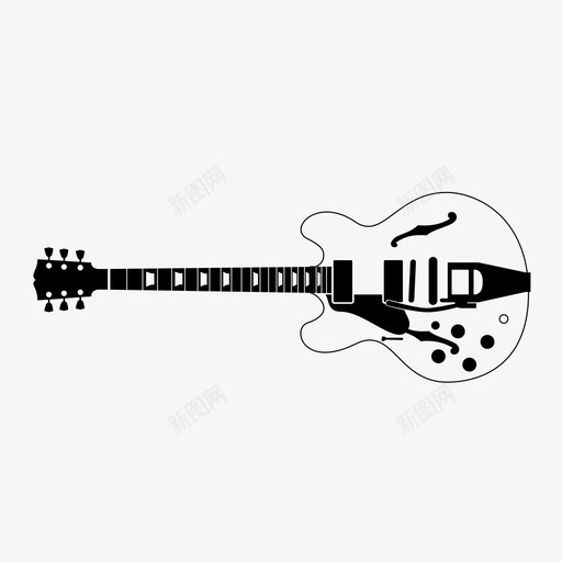 GibsonEs335BigsbyGibsones335bigsbyguitar图标svg_新图网 https://ixintu.com GibsonEs335Bigsby Gibsones335bigsby guitar guitars vibrato