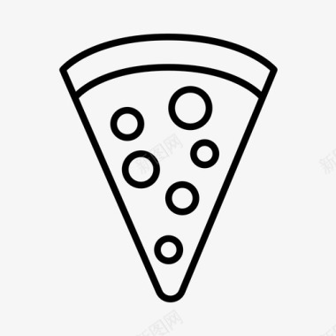 披萨咖啡馆餐厅图标图标
