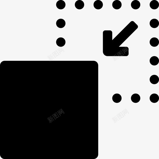 移动活动运动图标svg_新图网 https://ixintu.com 位置 正方形 活动 移动 箭头和填充的框 过程 运动