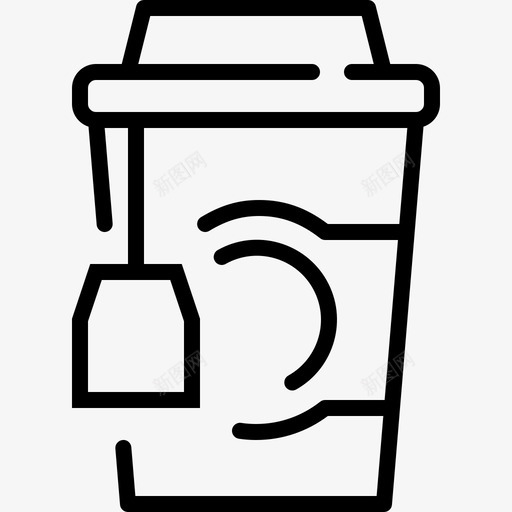 茶杯饮料热的图标svg_新图网 https://ixintu.com 咖啡店图标集 热的 茶杯 饮料 马克杯