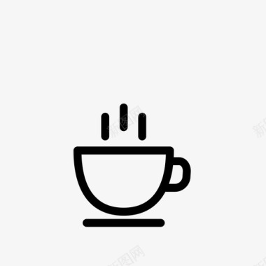 早餐咖啡茶杯图标图标