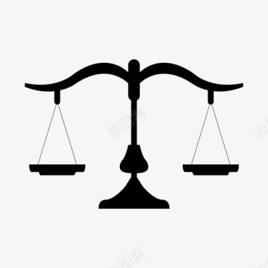 规模法庭平等图标图标
