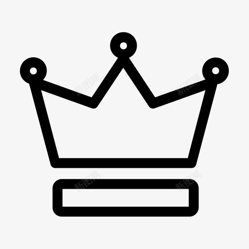 王冠棋子国王图标svg_新图网 https://ixintu.com 国王 棋子 王冠 王后 皇室