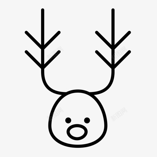 驯鹿圣诞驯鹿圣诞套装6图标svg_新图网 https://ixintu.com 圣诞套装6 圣诞驯鹿 驯鹿