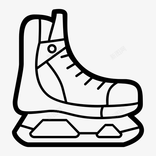 冰球溜冰鞋冬季运动运动图标svg_新图网 https://ixintu.com 冬季运动 冰球溜冰鞋 运动