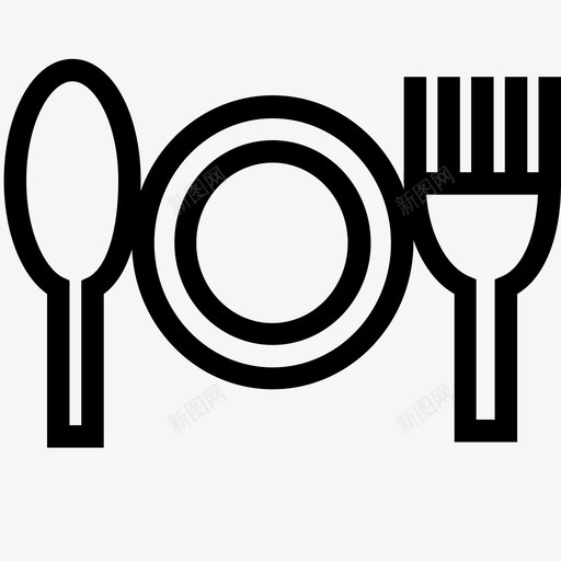 晚餐烹饪吃饭图标svg_新图网 https://ixintu.com 吃饭 晚餐 烹饪 食物 餐厅 餐盘