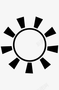 太阳大自然夏天图标图标