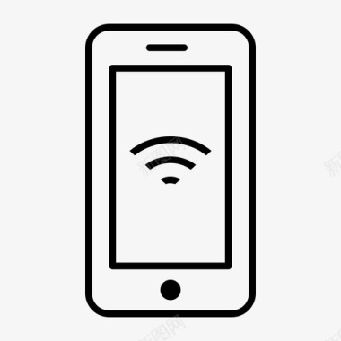 智能手机wifi互联网wifi连接图标图标