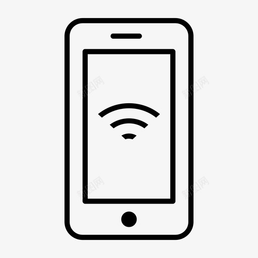 智能手机wifi互联网wifi连接图标svg_新图网 https://ixintu.com wifi信号 wifi连接 互联网 智能手机wifi