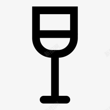 酒杯玻璃器皿图标图标