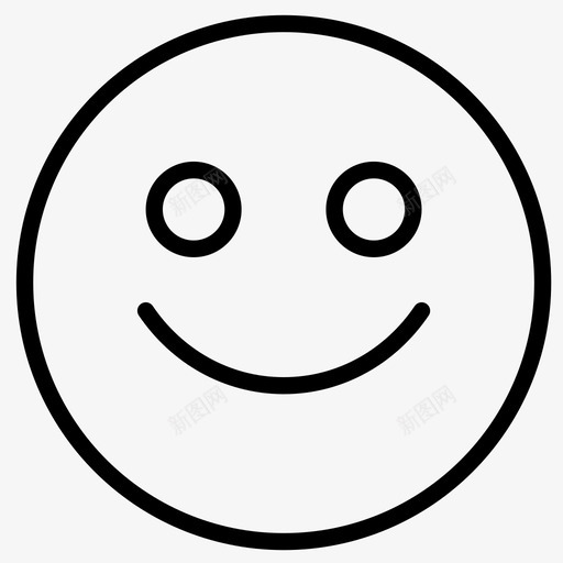 快乐的脸高兴的快乐的图标svg_新图网 https://ixintu.com 微笑的 快乐的 快乐的脸 轮廓笔划的脸 高兴的