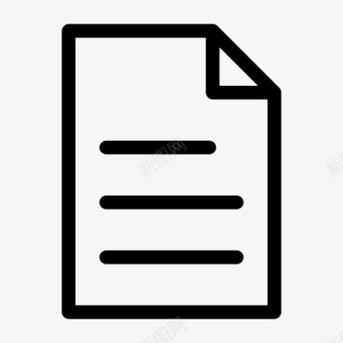 纸张文档用户界面图标图标