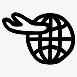 世界航班浏览器机票航班图标高清图片