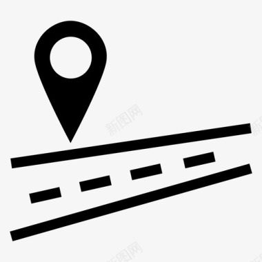 街道gps导航图标图标