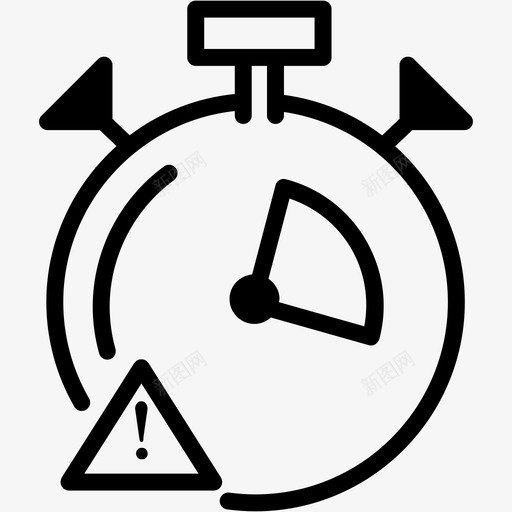 秒表计数器分钟图标svg_新图网 https://ixintu.com 分钟 时钟 时间 秒表 警告 计数器