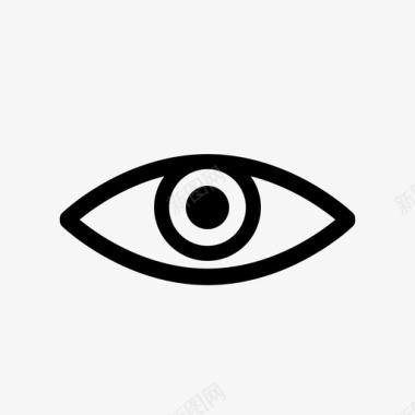人眼眼球视力图标图标