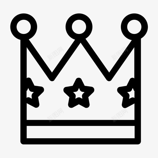 王冠棋子国王图标svg_新图网 https://ixintu.com 国王 棋子 王冠 王后 皇室