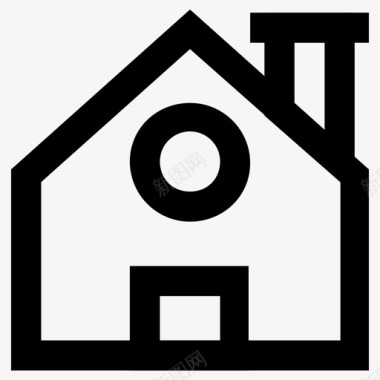 建筑公寓家庭住宅图标图标
