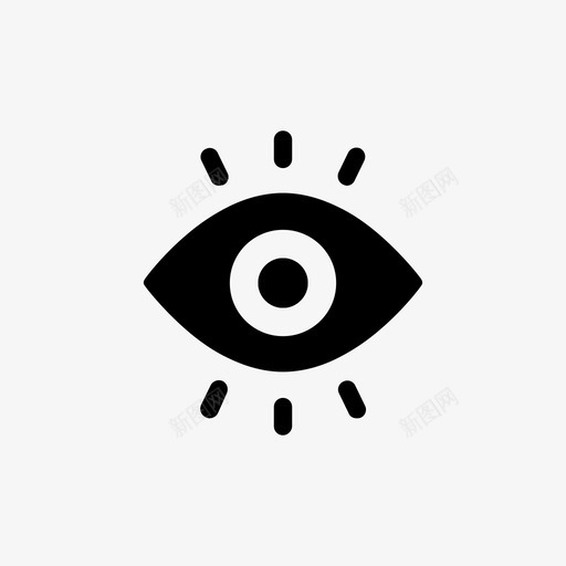 眼睛看着安全图标svg_新图网 https://ixintu.com 安全 看着 眼睛 视野