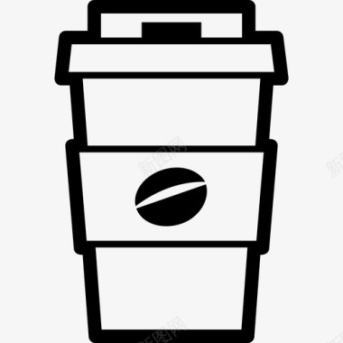 咖啡纸杯饮料食物图标图标