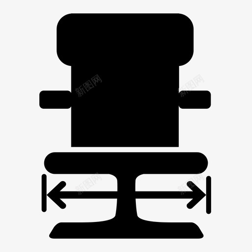 座椅宽度svg_新图网 https://ixintu.com 座椅宽度