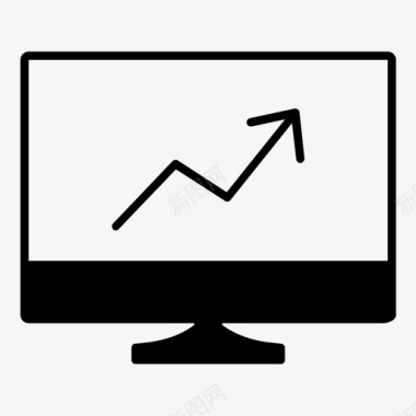 业务增长计算机演示软件业务图标图标