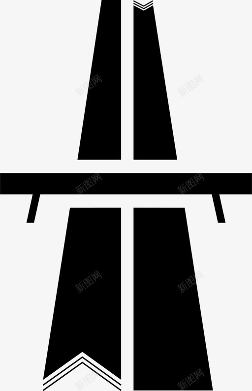 公路桥梁道路图标svg_新图网 https://ixintu.com 公路 桥梁 街道标志 路标 道路