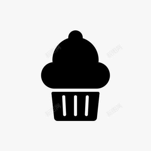 纸杯蛋糕食物食物铭文图标svg_新图网 https://ixintu.com 纸杯蛋糕 食物 食物铭文