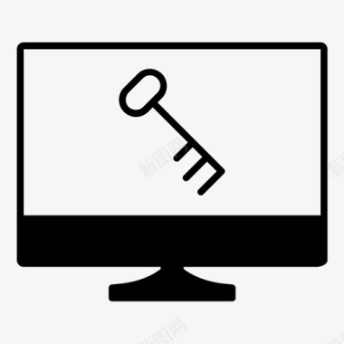 密码保护密钥安全计算机图标图标