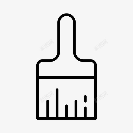 油漆刷建筑工人木匠图标svg_新图网 https://ixintu.com 勤杂工 建筑工 建筑工人 木匠 油漆刷 油漆工