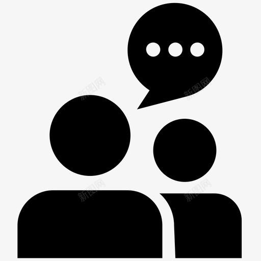对话商务对话聊天图标svg_新图网 https://ixintu.com 人物设置2 商务对话 对话 聊天 谈判 谈话
