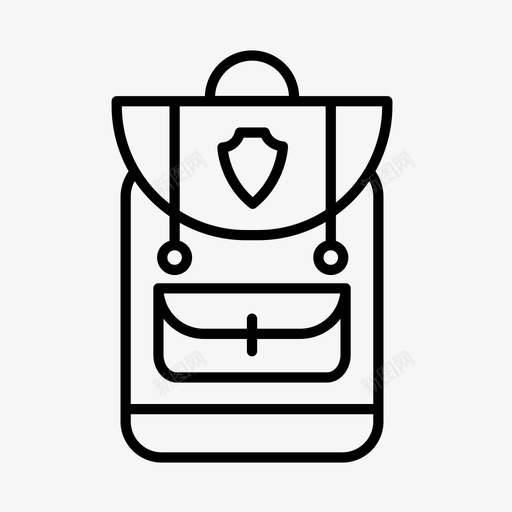 书包背包教室图标svg_新图网 https://ixintu.com 书包 学校 学生 教室 教育 背包