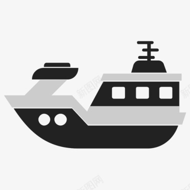 船运输游艇图标图标