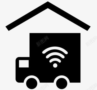 wifi传送房屋互联网图标图标